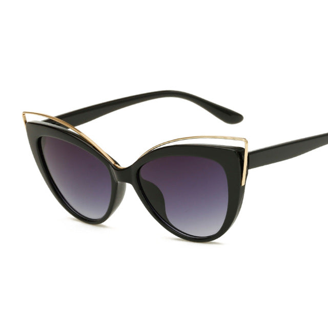 Vintage Cat Eye Black Sunglasses